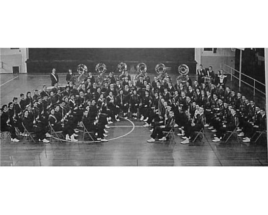 Marching 100+ Concert Formation circa 1959